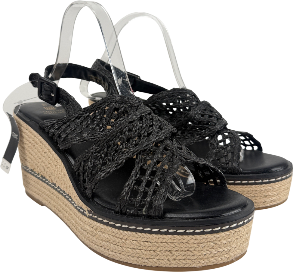 Next Black Wedge Sandal UK 8 EU 41 👠