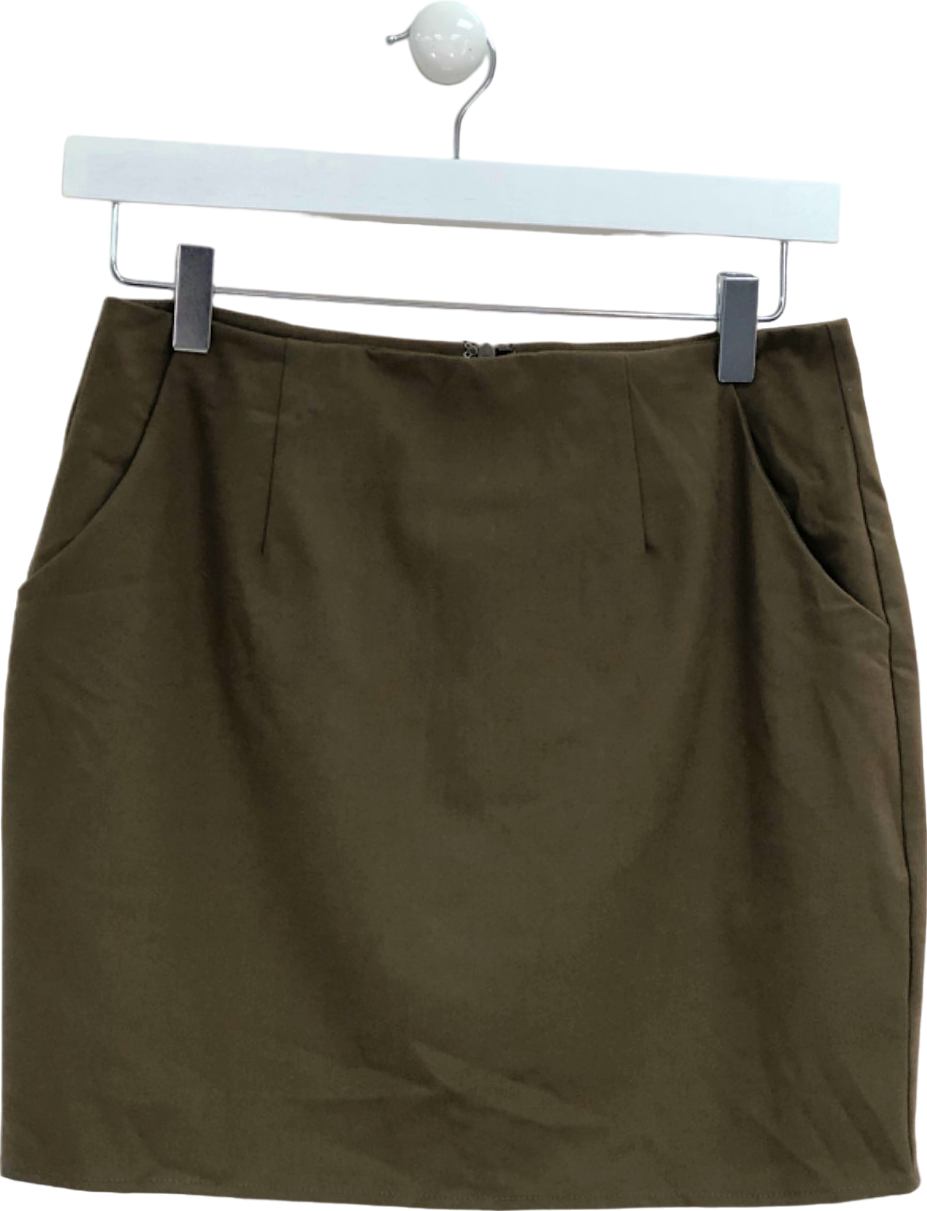 Fashion Nova Brown Mini Skirt UK S