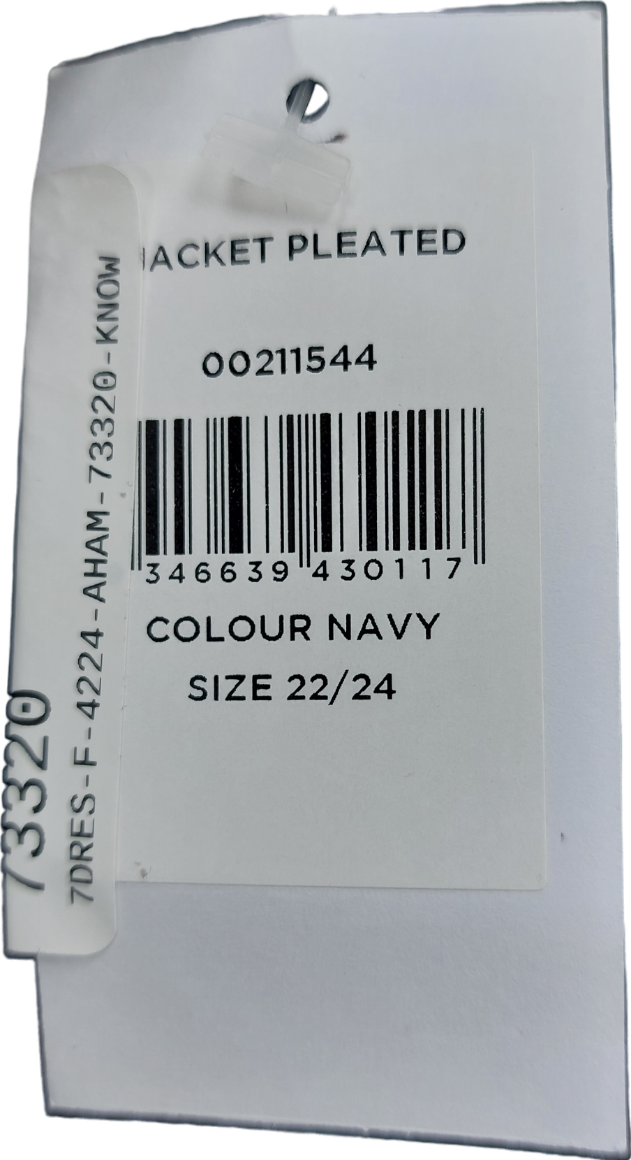 Evans Blue Pleated Jacket UK 22