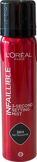 loreal Setting Spray, Infallible Setting Mist, Up To 36hr Wear 75ml