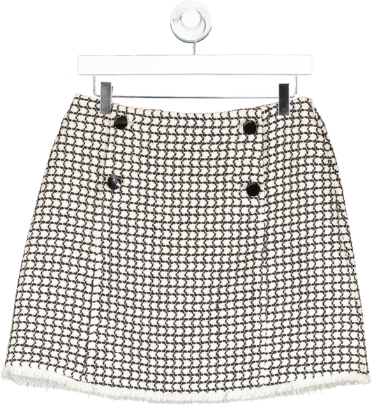 Ted Baker Cream Cheque Skirt UK 10