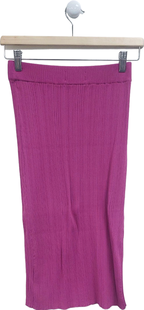 Urban Revivo Purple Ribbed Skirt UK 6