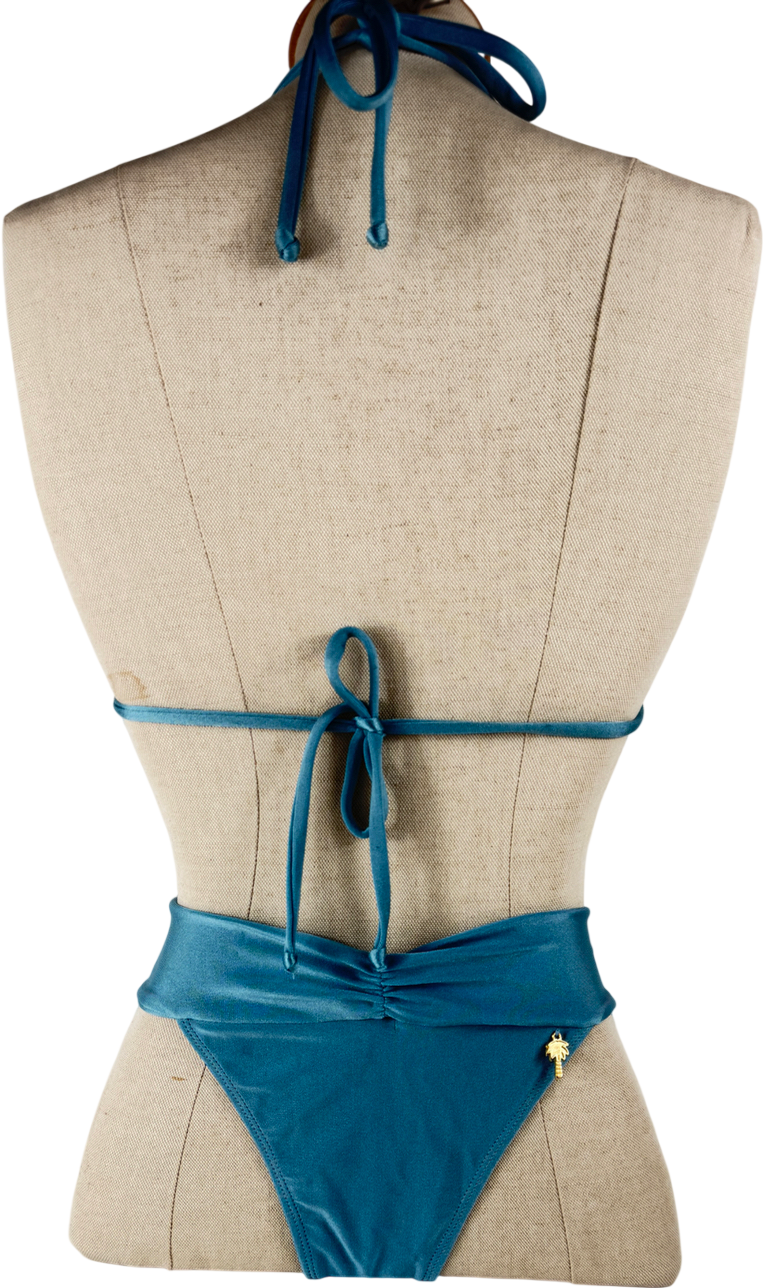 Grace jacob Blue Rain Drop Shimmer Bikini UK M