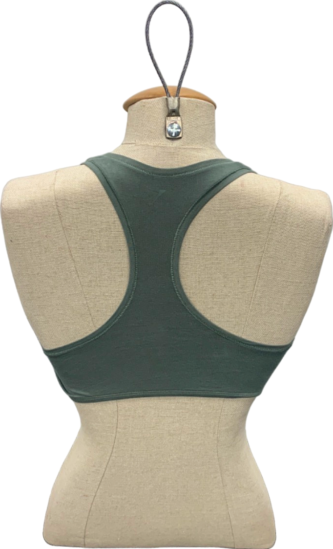 Gymshark Green Cotton Bralette M