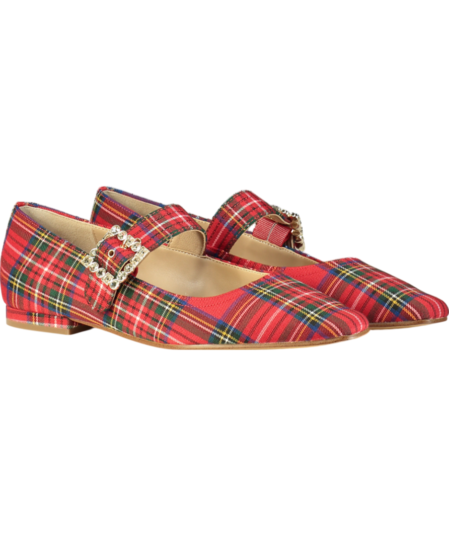 Boden Red Vic Chisel Toe Mary Janes UK 8 EU 41 👠