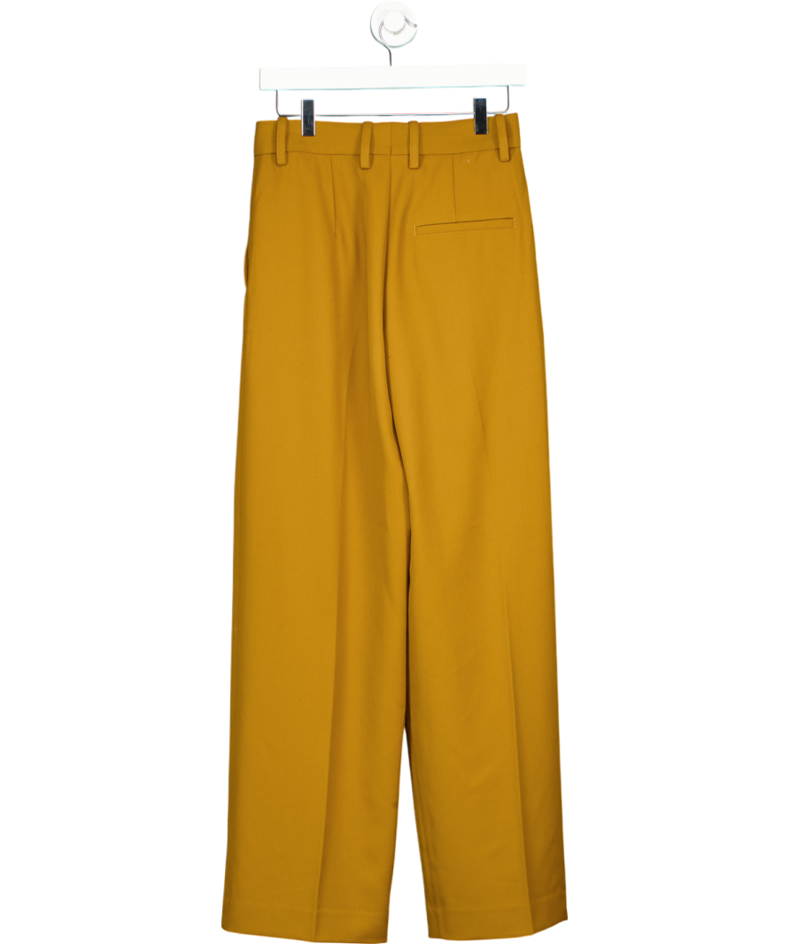 Arket Brown Relaxed Twill Trousers UK 8