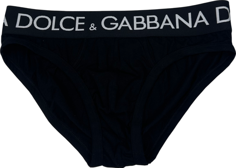 Dolce & Gabbana Black Logo Breifs W34