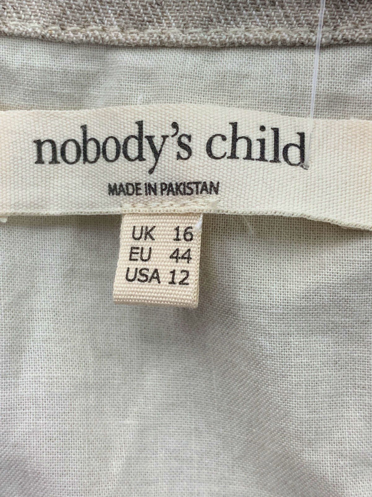 Nobody's Child Beige Embroidered Vest Top UK 16