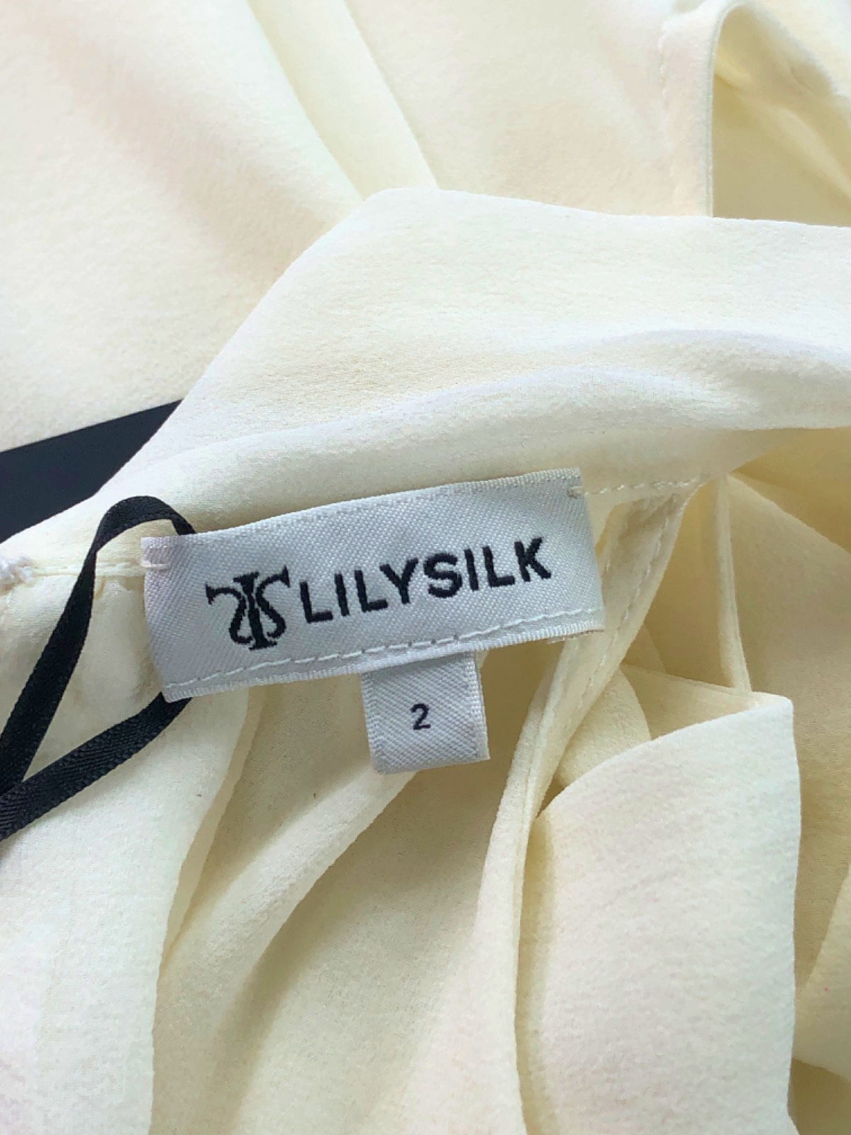 LILYSILK Cream Sleeveless Blouse UK 6