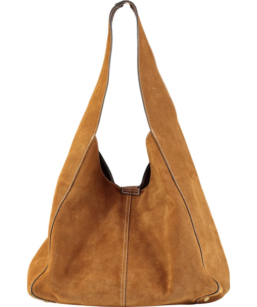 Jigsaw Brown Heckfield Suede Tote Bag