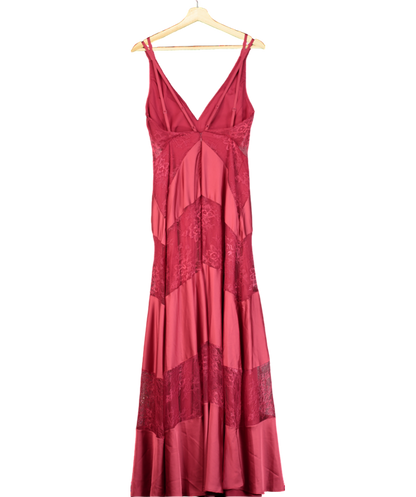 Layered with Love Red Lacey Maxi Dress UK M