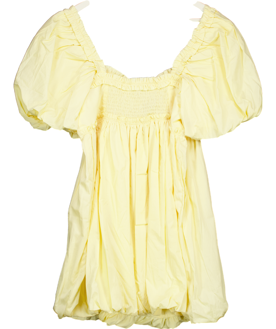 Free People Yellow Rendezvous Me Mini Dress UK L