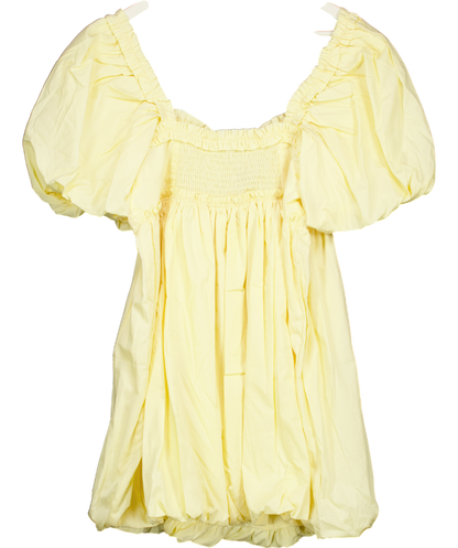 Free People Yellow Rendezvous Me Mini Dress UK L