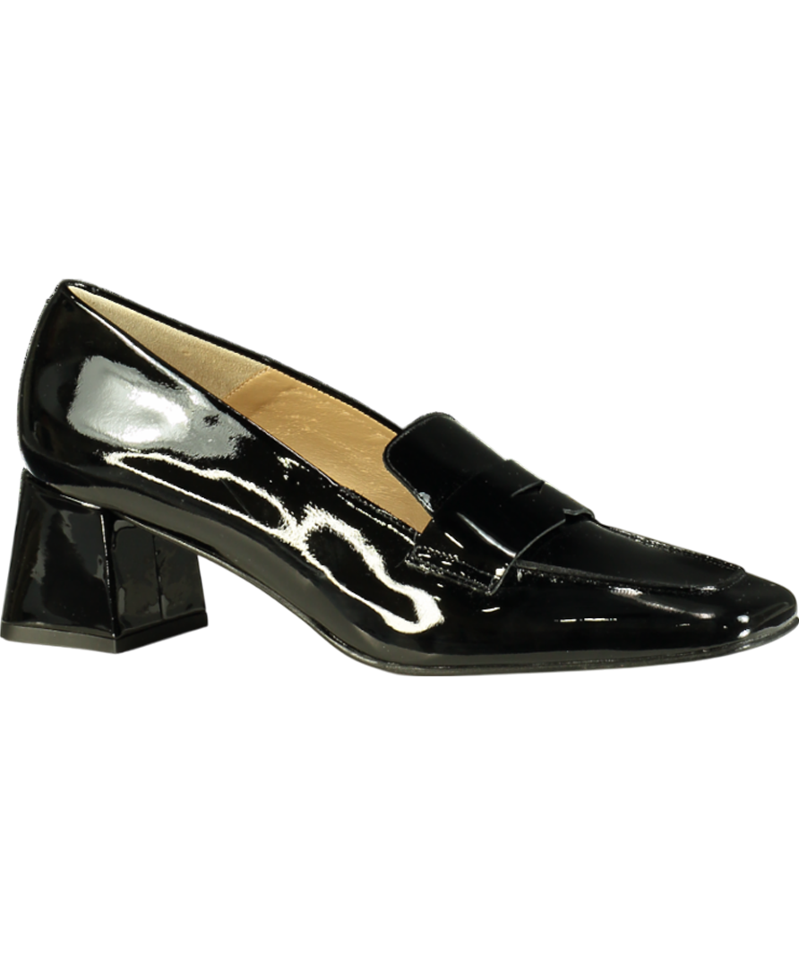 Russell & Bromley Black Uptown Mid Mid Heel Loafer UK 8 EU 41 👠