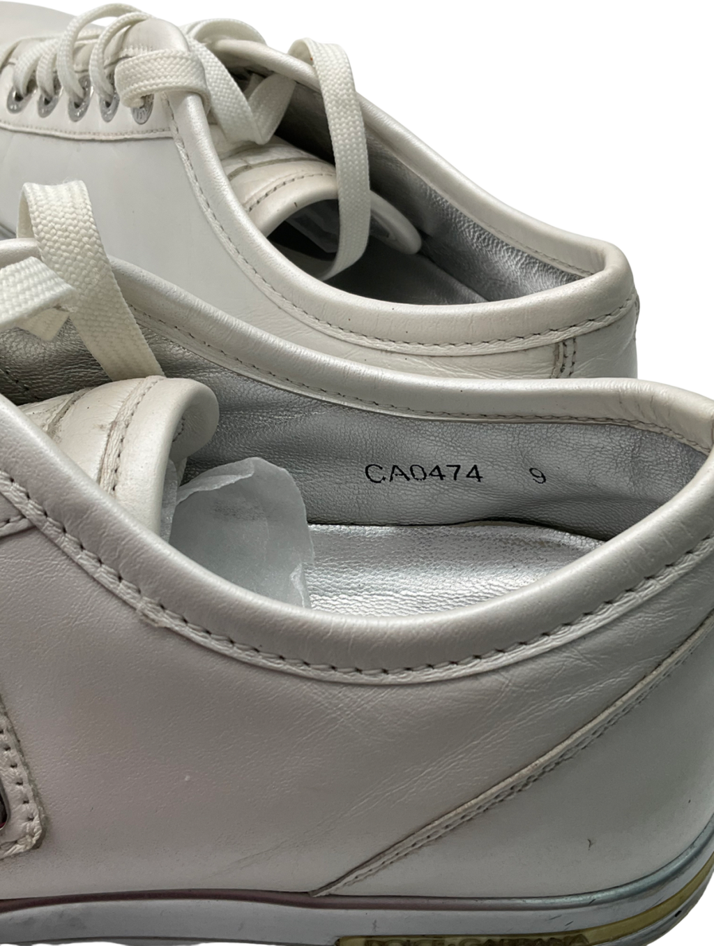 Dolce & Gabbana White Vintage Sneakers UK 9 EU 43 👞