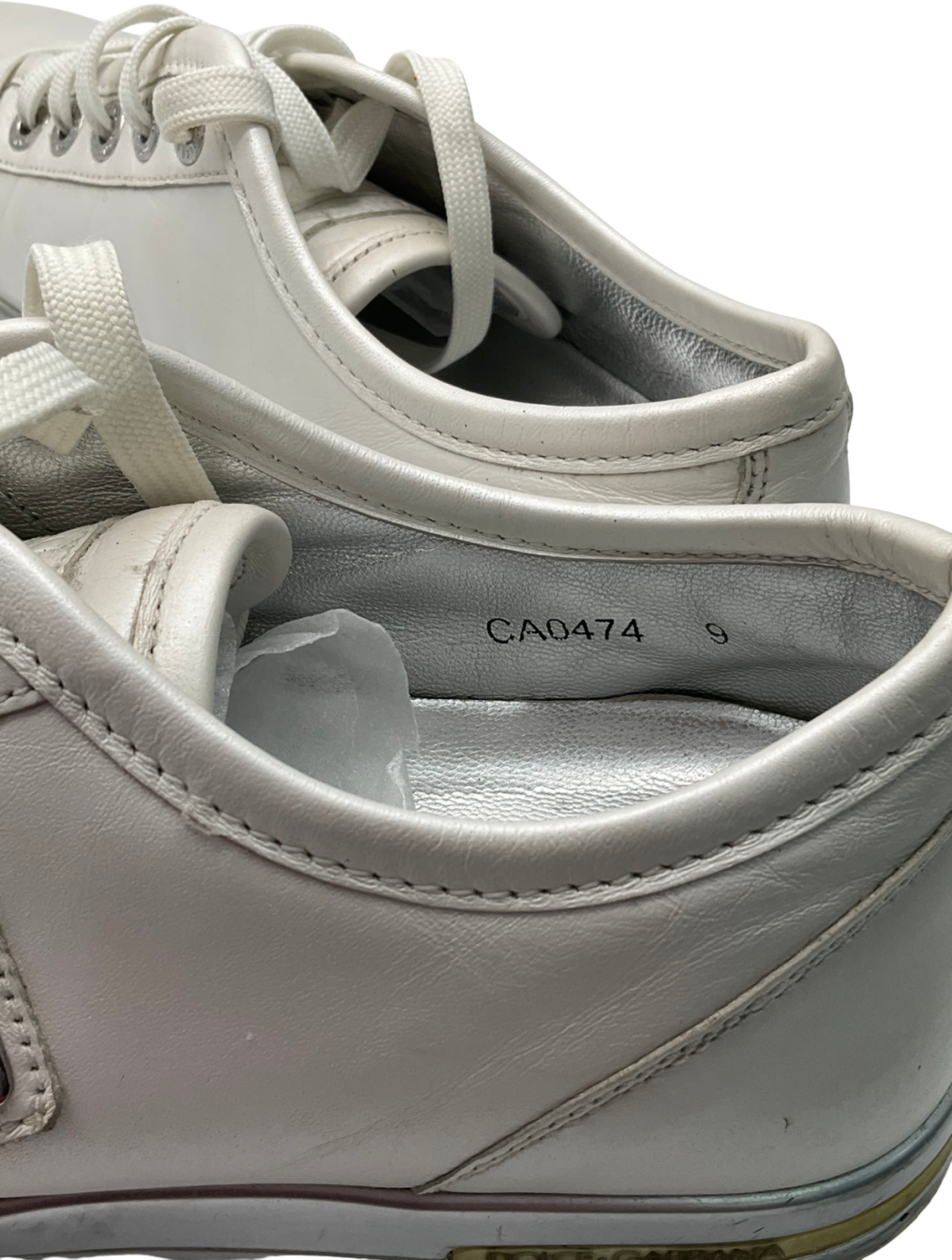 Dolce & Gabbana White Vintage Sneakers UK 9 EU 43 👞
