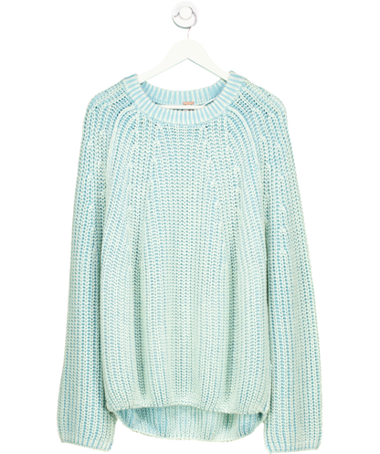 Free People Blue Take Me Home Sweater UK L