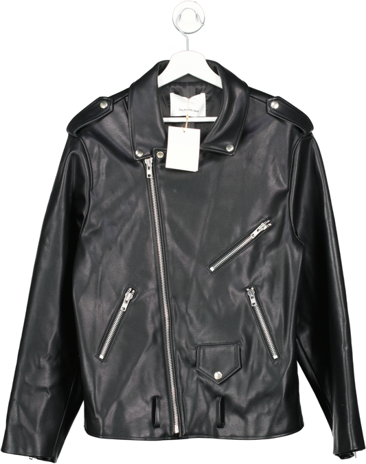 The Frankie Shop Black Aria Faux Leather Jacket One Size