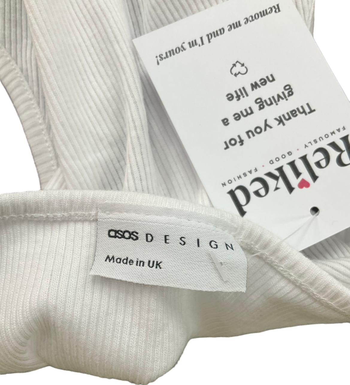 ASOS White Canotta Bianca Con Stampa “kiss A Cowboy" One Size