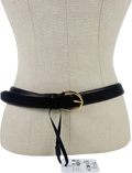 Varley Lenai Leather Ebony Brown Belt UK S/M