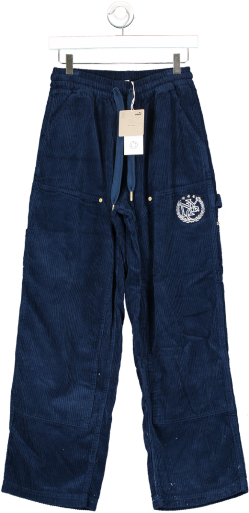 Puma X Rhuigi Corduroy Pants In Persian Blue UK S