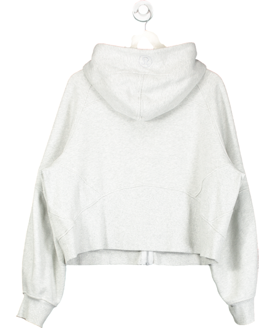 Lululemon Grey Scuba Oversized Full-zip Hoodie UK M/L