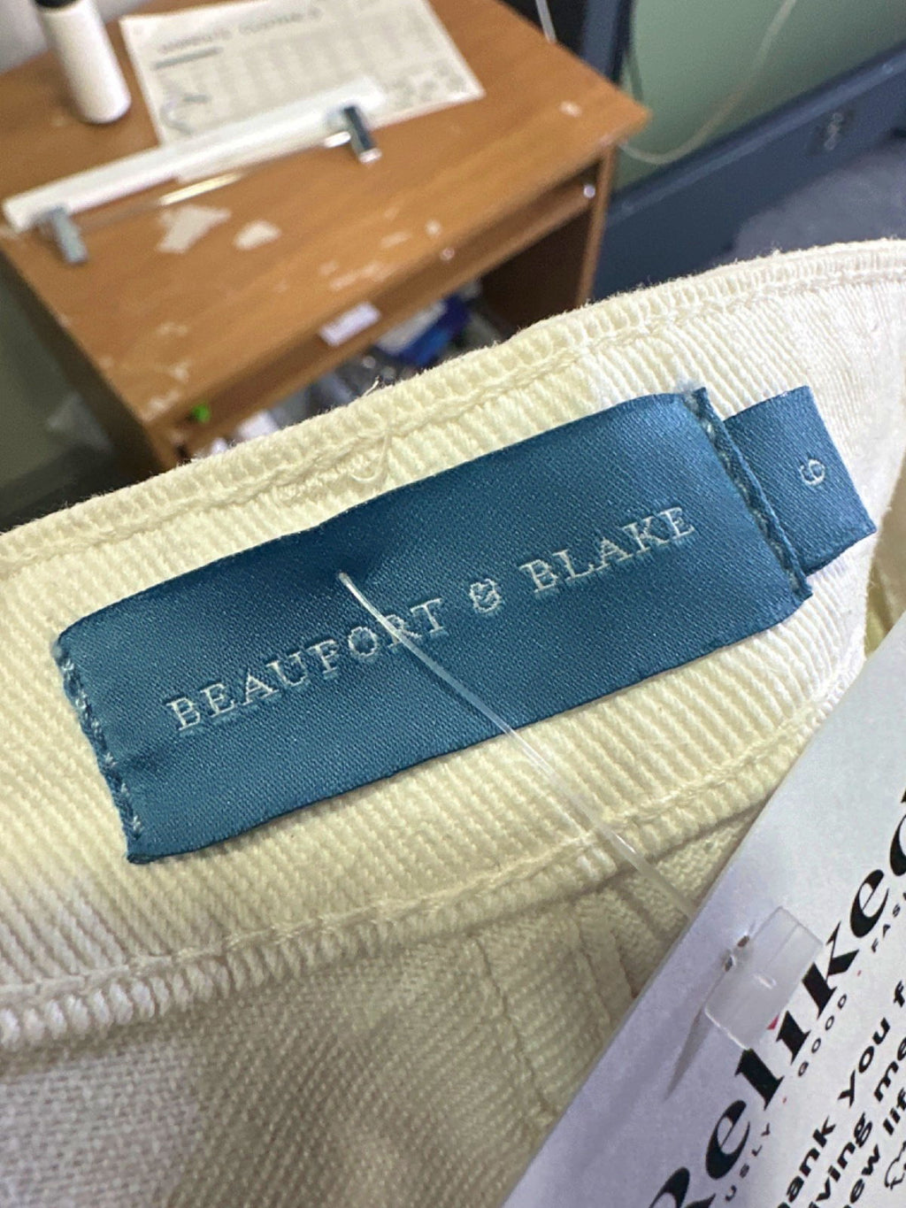 Beaufort & Blake White Jeans UK 6