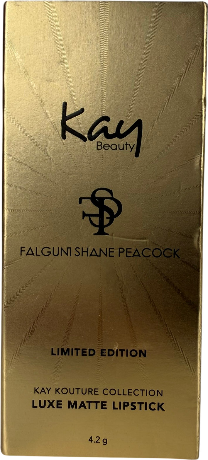 Kay Beauty X Falguni Shane Peacock Luxe Matte Lipstick Champagne Brocade 4.2g