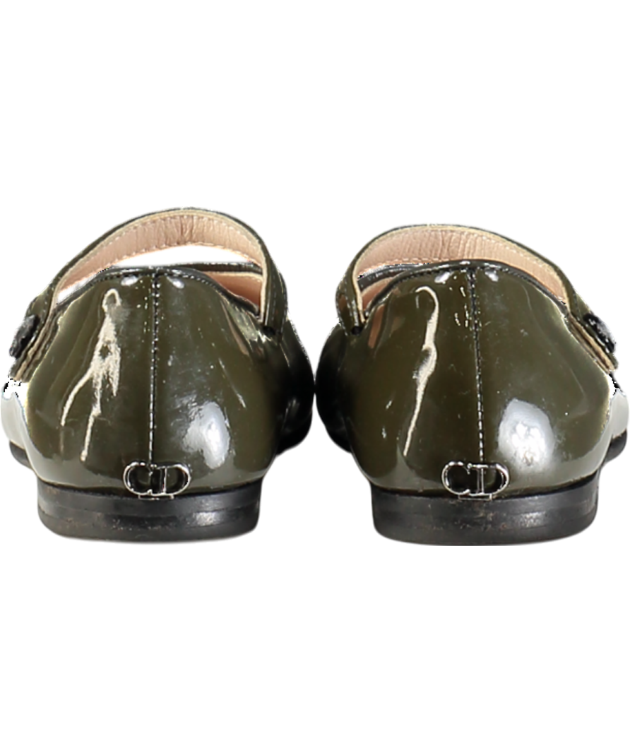 Christian Dior Green Mary Jane Ballet Flat UK 8 EU 25 👼