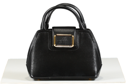 Alberta Ferretti Black Mini Albi 33 Leather Handbag