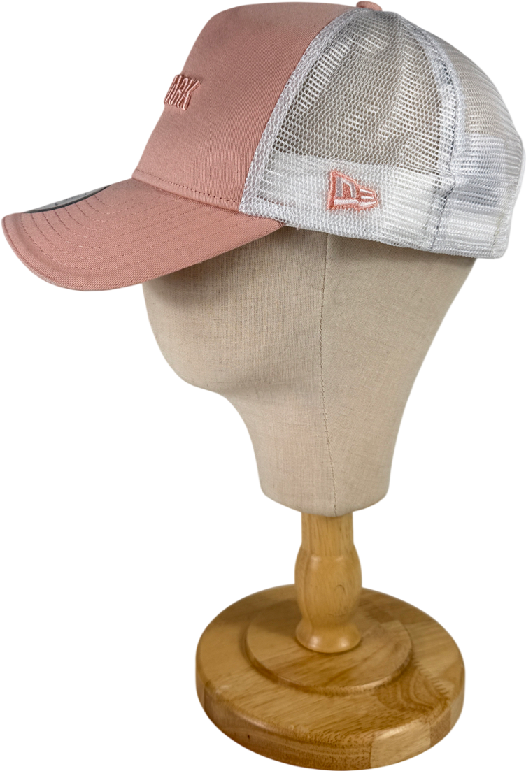 Gymshark Pink New Era Mesh Tucker Washed Peach/white Bellini Cap One Size