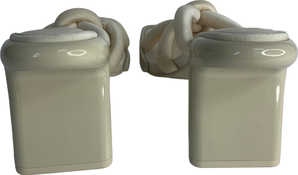 Charles & Keith Cream Toni Knotted Puffy-strap Mules UK 6 EU 39 👠