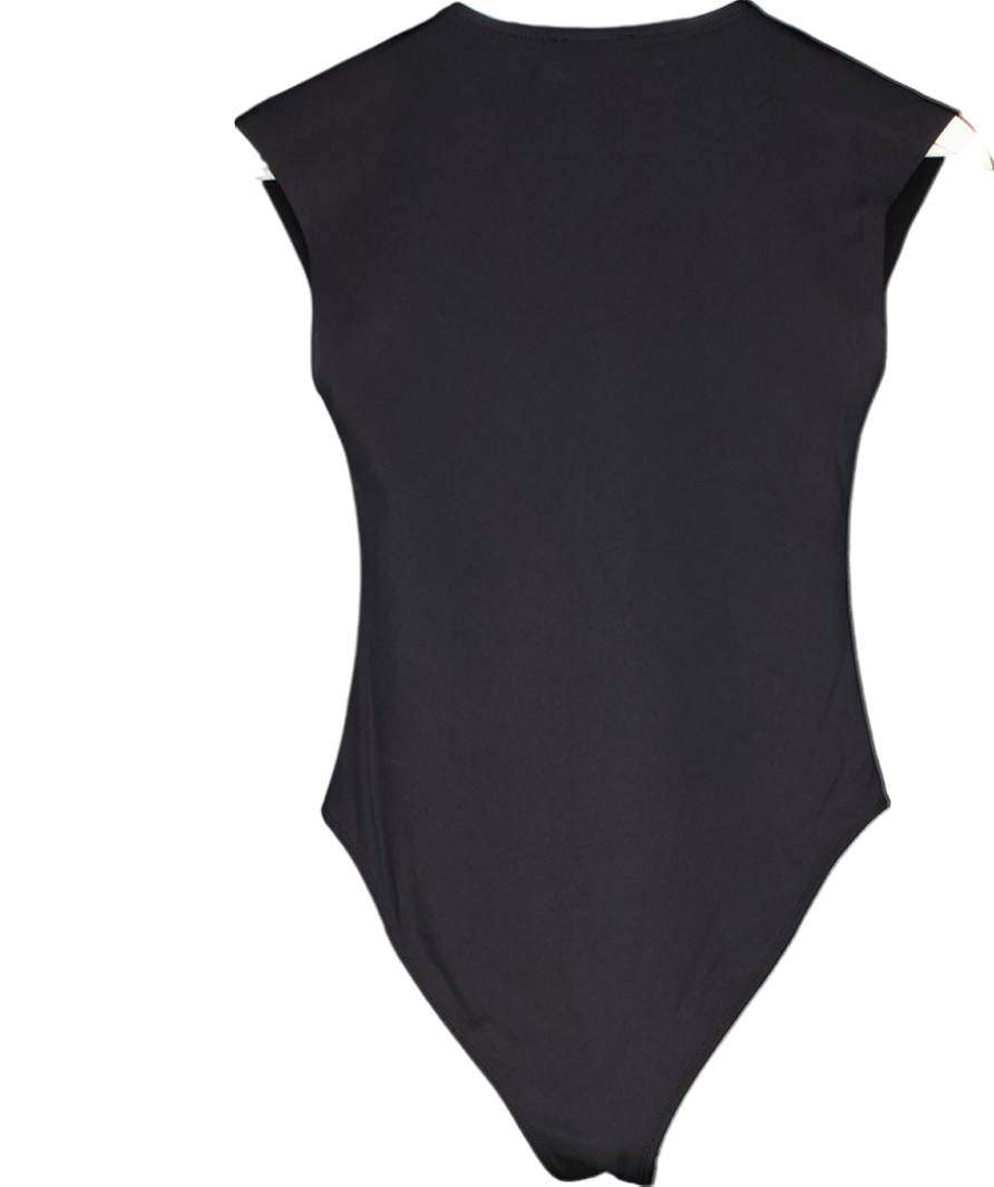 ZARA Black Seamless Bodysuit UK S