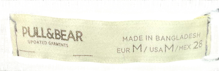 Pull&Bear Long Sleeve T-shirt In Dark Grey Acid Wash UK M