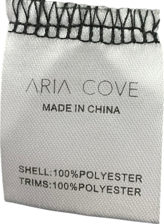 Aria Cove Black Valencia - Cover Up Dress UK 8