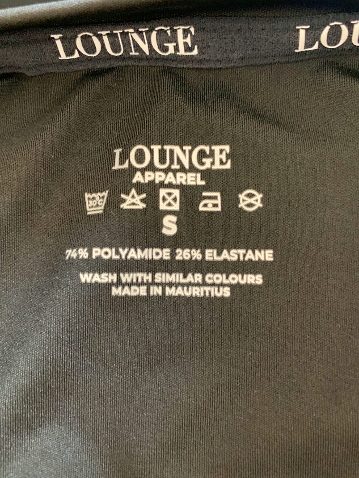 Lounge Apparel Black Short Sleeve Mini Dress Small