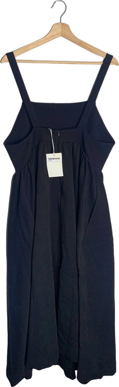 COS Black Strappy Midi Dress L