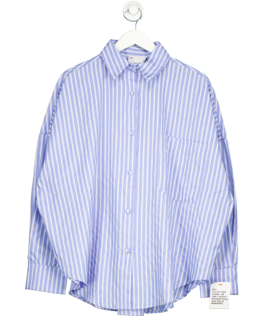 ASOS Blue Oversize Stripe Shirt UK 8