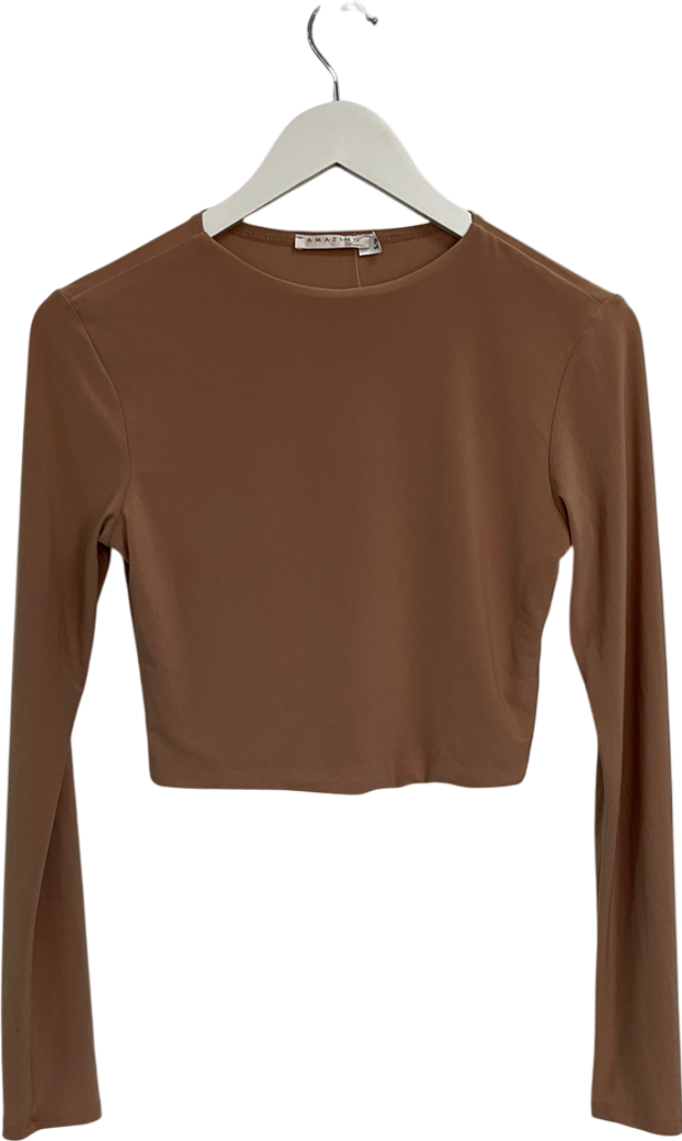 Amazing London Beige Long Sleeve Top UK S/M