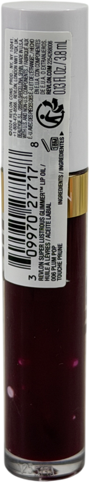 Revlon Superlustrous Glimmer Lip Oil 006 Plum Pop 3.8ml