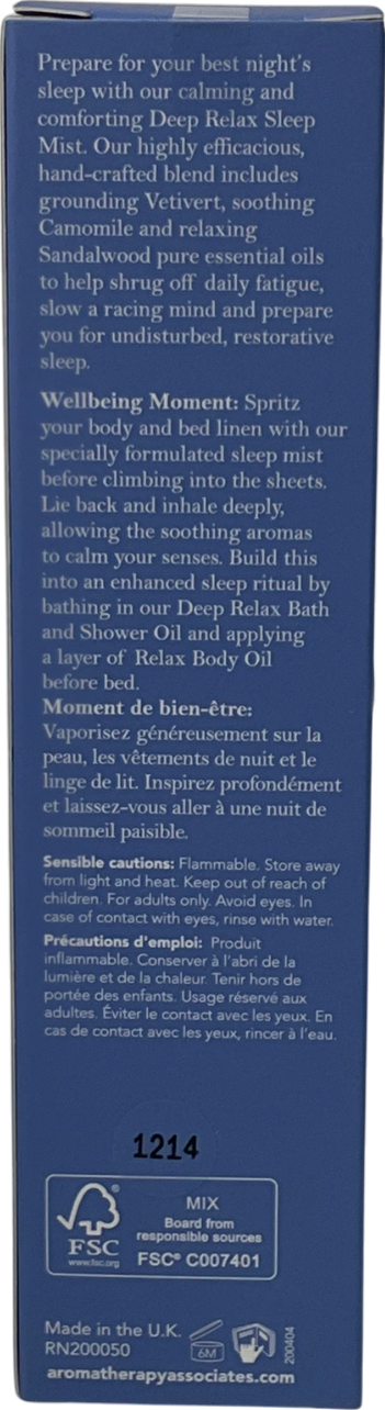 Aromatherapy Associates Deep Relax Sleep Mist 50ml
