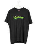 Supreme Black Shrek Graphic Print T-shirt UK L