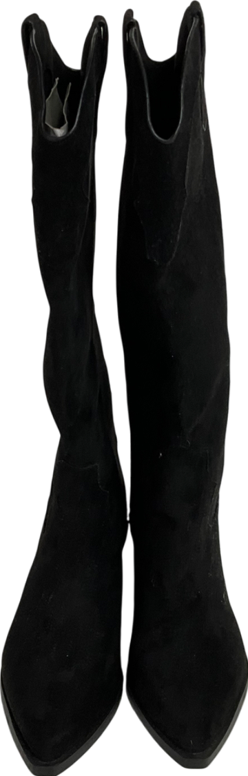 H&M Black Knee-high Cowboy Boots UK 5 EU 38 👠