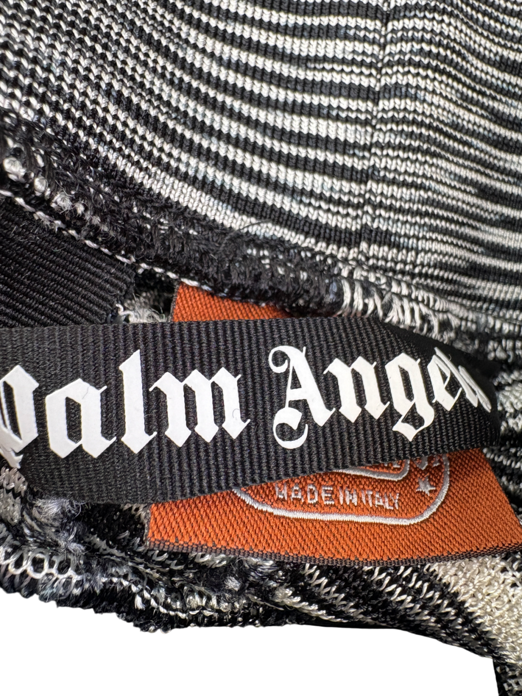 Palm Angels Black Melange Knit Track Pants UK XS