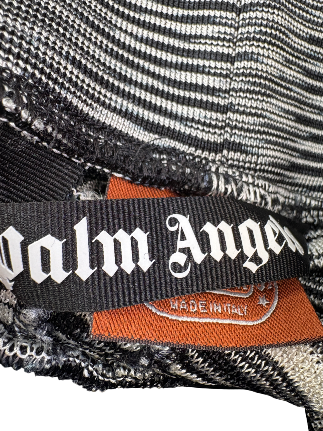 Palm Angels Black Melange Knit Track Pants UK XS