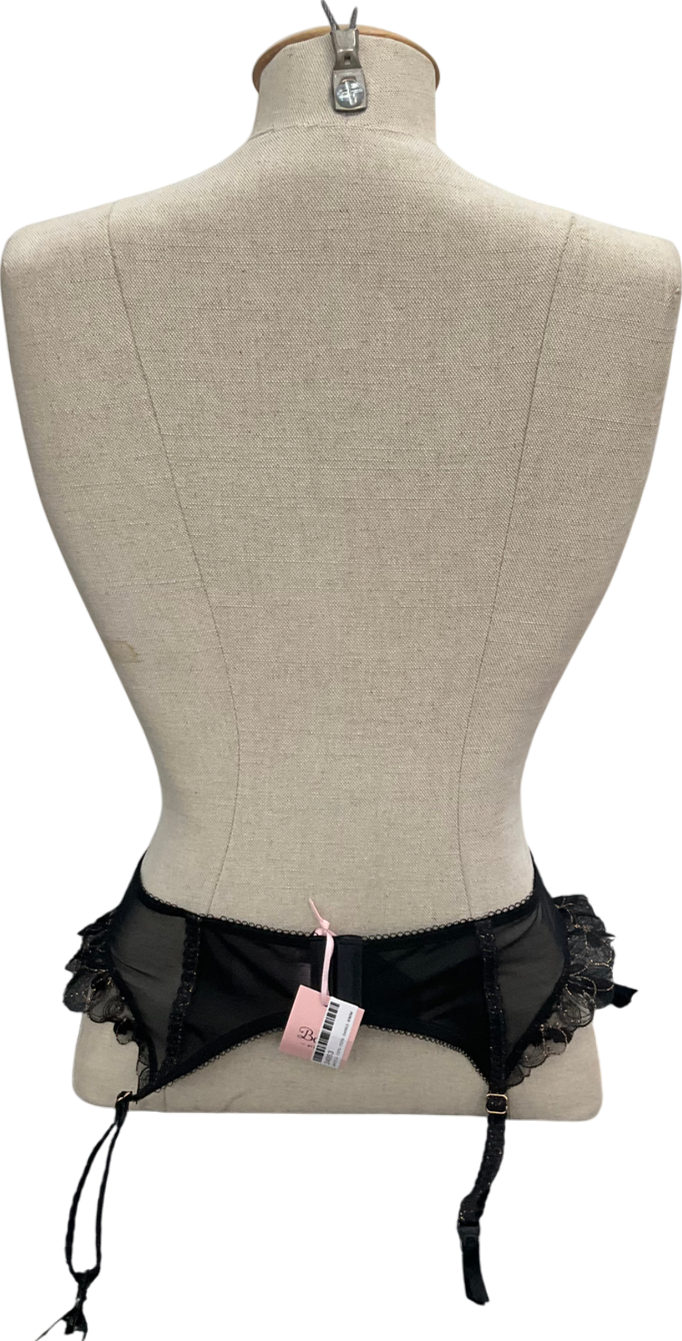boux avenue Black Bridget Suspender UK 8