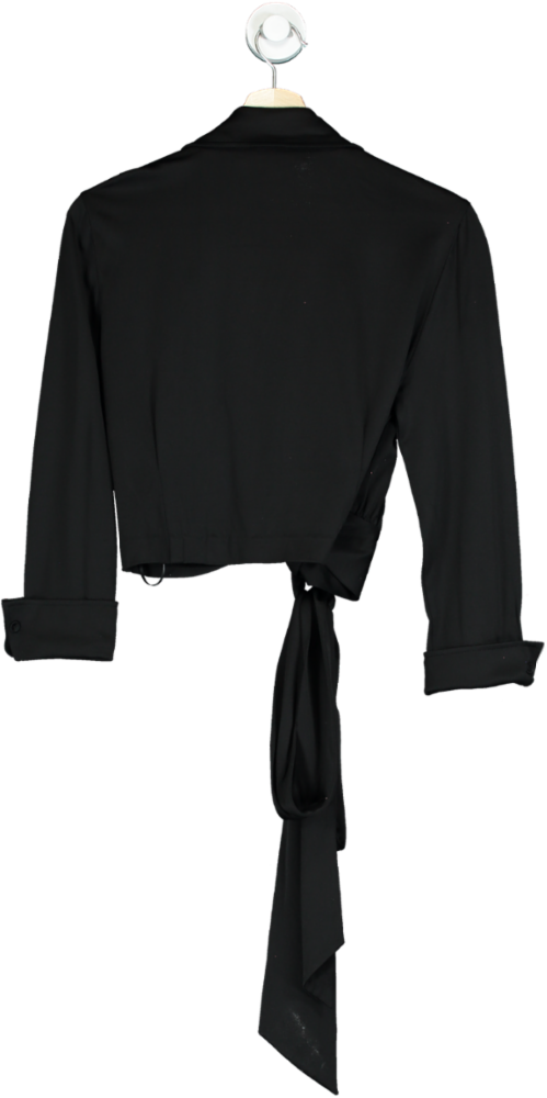 Diane Von Furstenberg Black Bobbie 3/4 Top UK M
