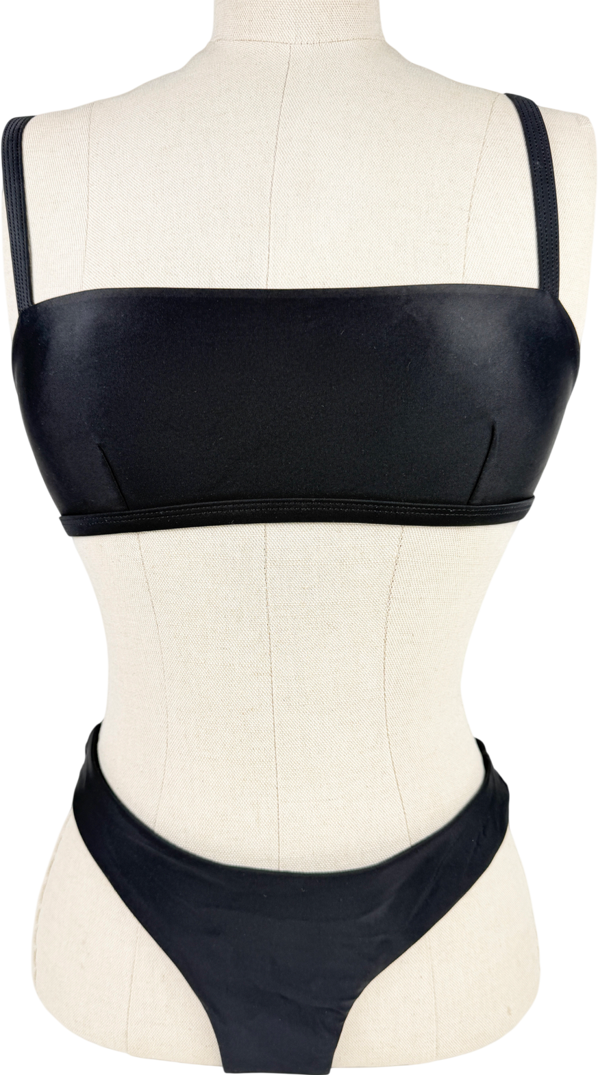 Matteau Black Adjustable-strap Bikini UK 8