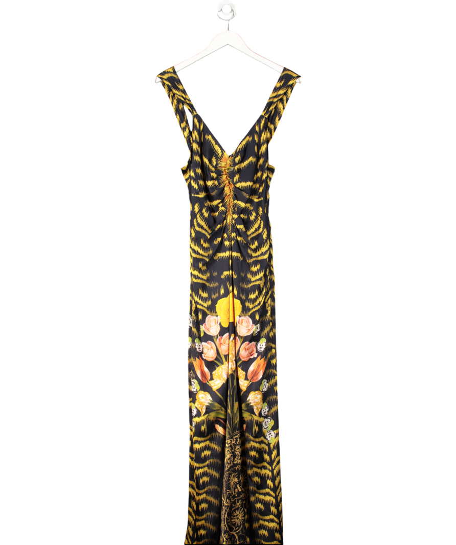 Temperley London Black Cleo Strappy Maxi Dress UK S