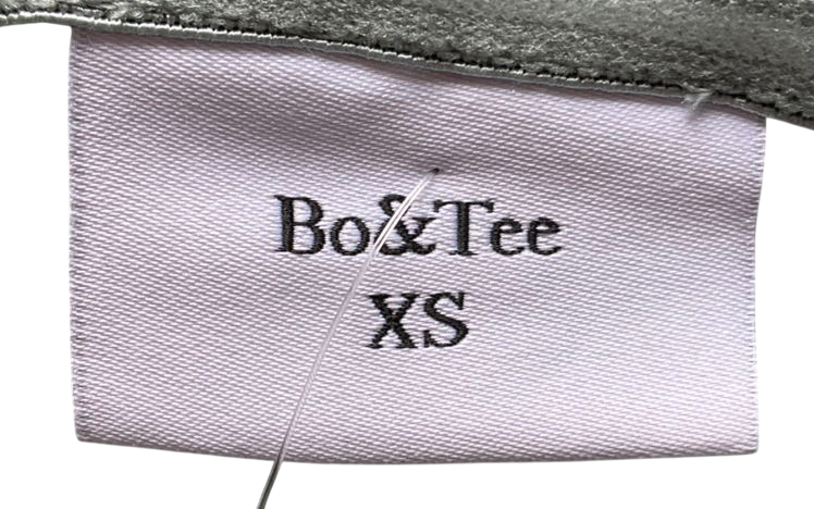 Bo + Tee Green Bandeau Fold Over Ribbed Top UK XS